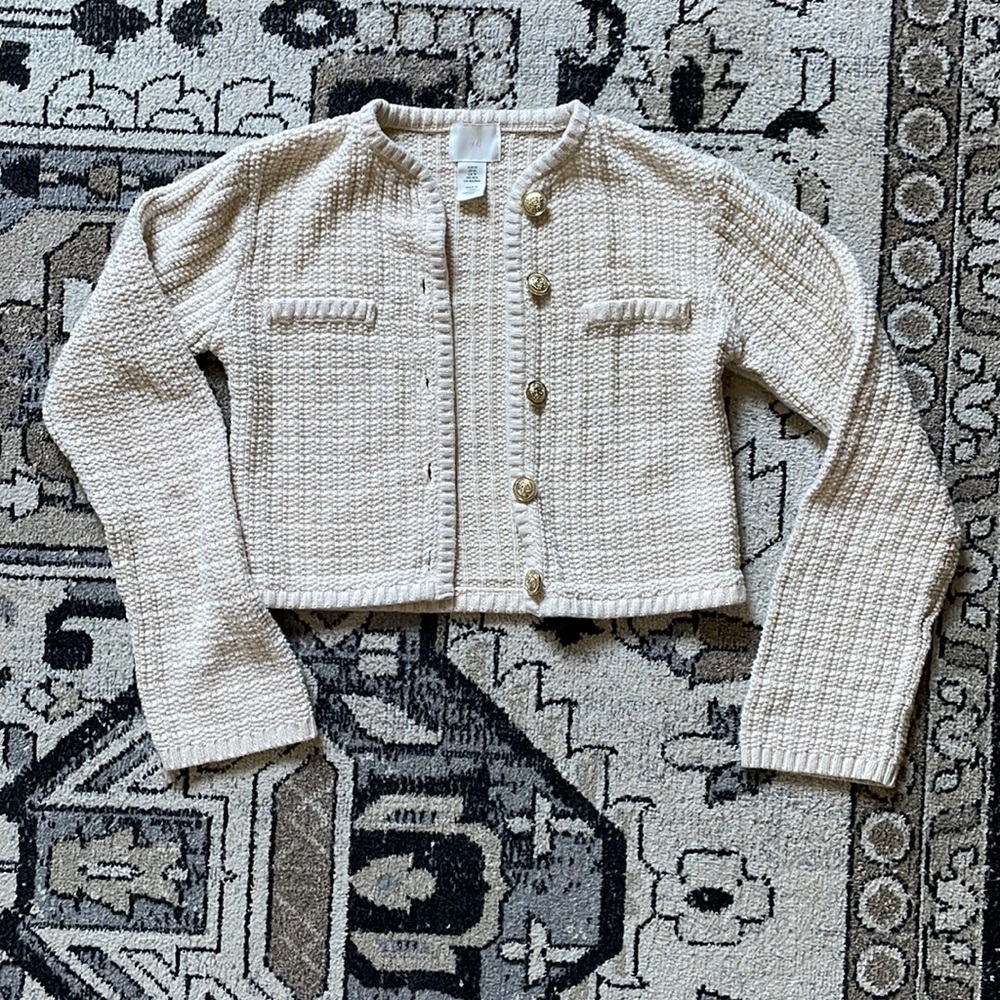 H&M cream Cardigan ☕️